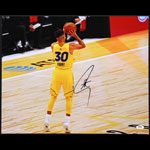 Stephen Curry Warriors Signed PSA Autographed Basketball Photo