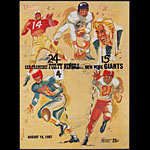 1957 San Francisco 49ers vs New York Giants Pro Football Program