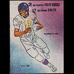 1958 San Francisco 49ers vs Baltimore Colts Pro Football Program