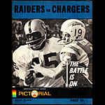 1967 Oakland Raiders vs San Diego Chargers Pro Football Program