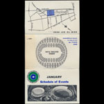 Oakland Coliseum January 1967 Event Pocket Schedule
