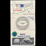 Oakland Coliseum March 1967 Event Schedule Pocket Schedule