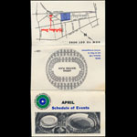 Oakland Coliseum April 1967 Event Schedule Pocket Schedule