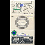 Oakland Coliseum June 1967 Event Schedule Pocket Schedule