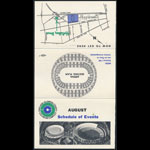 Oakland Coliseum August 1967 Event Schedule Pocket Schedule