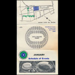 Oakland Coliseum January 1968 Event Schedule Pocket Schedule