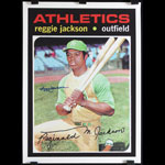 Topps #20 Reggie Jackson Autographed Baseball Poster