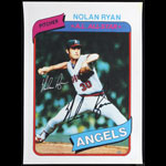 Topps #580 Nolan Ryan Autographed Baseball Poster