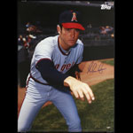 Topps Nolan Ryan Autographed Baseball Poster