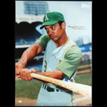 Topps Reggie Jackson Autographed Baseball Poster