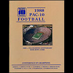 1988 PAC-10 Football Guide College Football Program