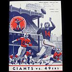 San Francisco 49ers v New York Giants Pro Football Program