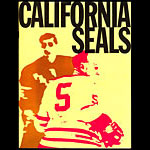 California Seals vs Seattle Totems Game Program Hockey Program