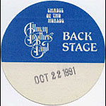 Allman Brothers Band 1991 Blue Backstage Backstage Pass