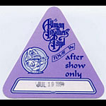 Allman Brothers Band 1994 Purple After Show Backstage Pass