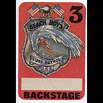 Beach Boys Surf Patrol Red Backstage Backstage Pass