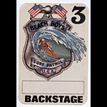 Beach Boys Surf Patrol White Backstage Backstage Pass