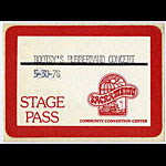 Bootsy's Rubberband 1978 Stage Backstage Pass