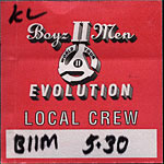 Boyz II Men Evolution World Tour Backstage Pass