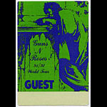 Guns N' Roses 1991 Green Guest Backstage Pass