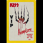Kiss Animalize 1984 - 1985 Tour VIP Backstage Pass