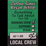 LeAnn Rimes and Bryan White Something To Talk About 1998 Tour Backstage Pass