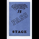 Mountain Aire 1975 Stage Backstage Pass