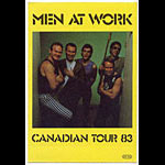 Men At Work 1983 Canadian Tour Backstage Pass