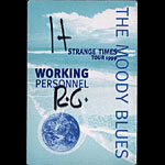 The Moody Blues Strange Times 1999 Tour Backstage Pass