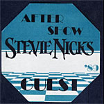 Stevie Nicks 1989 Blue Guest Backstage Pass
