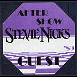 Stevie Nicks 1989 Purple After Show Guest Backstage Pass