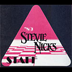 Stevie Nicks 1989 Staff Backstage Pass