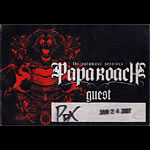 Papa Roach Backstage Pass