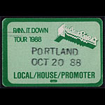 Judas Priest Ram It Down Tour 1988 Backstage Pass