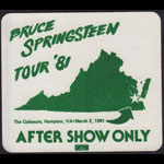 Bruce Springsteen Backstage Pass