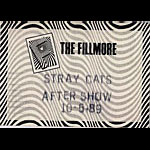 Stray Cats 1989 Fillmore After Show Backstage Pass