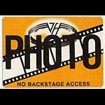 Van Halen Orange Photo Backstage Pass