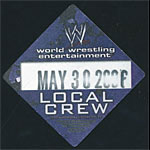 WWE 2006 Smackdown! Crew Pass Backstage Pass