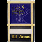 Rush 1994 Counterparts Tour All Areas Backstage Pass