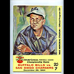 1964 AFL Championship Pro Football Program