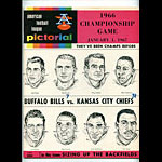 1966 AFL Championship Pro Football Program