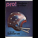 1971  NFC Championship Pro Football Program