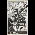 The Explosives (Roky Erickson of 13th Floor Elevators) Punk Flyer / Handbill