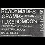 Tuxedomoon Punk Flyer / Handbill