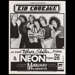 Kid Courage Punk Flyer / Handbill