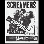 Photo by Moshe Brakhe Screamers Punk Flyer / Handbill