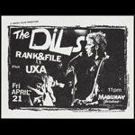 Everson The Dils Punk Flyer / Handbill