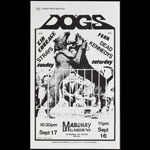 Roger/Reyes The Dogs Punk Flyer / Handbill