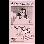 The Gloria Balsam Show Punk Flyer / Handbill