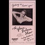 The Gloria Balsam Show Punk Flyer / Handbill